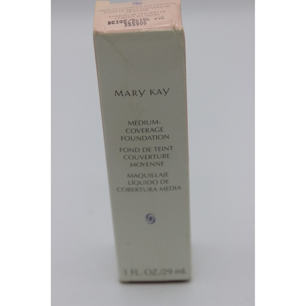 Mary Kay Medium-Coverage Foundation Beige 302 Liquid Makeup 1 fl oz 355900 New